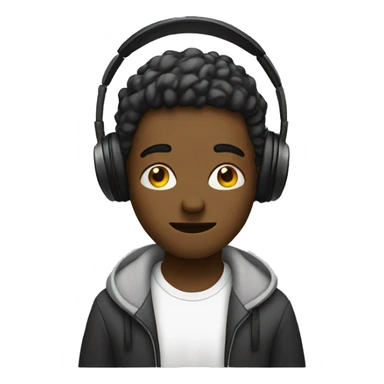 Person listening To music  sticker