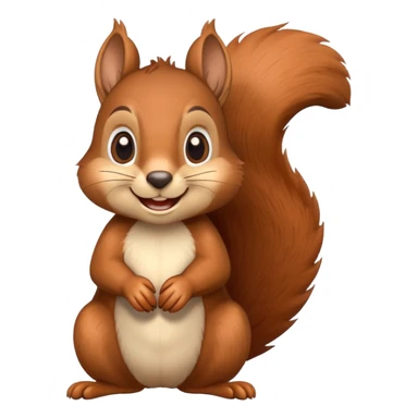 The squirrel smiles sticker