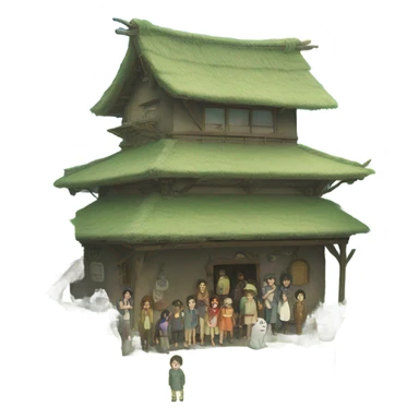 studio ghibli scene sticker