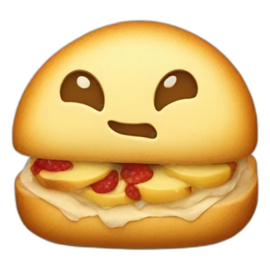 chat qui mange du pain sticker