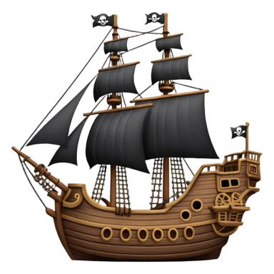 pirate ship sticker
