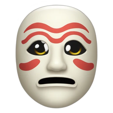 Japanese mask sticker