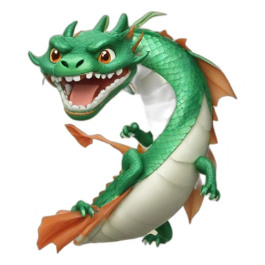 Sushi dragon sticker
