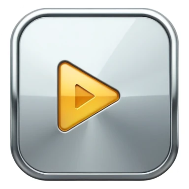 play button 3d sticker