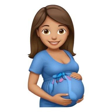 Pregnant columbian woman sticker