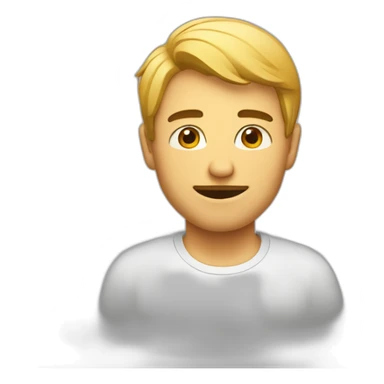 Homme avec le bras levé et une bouche sticker