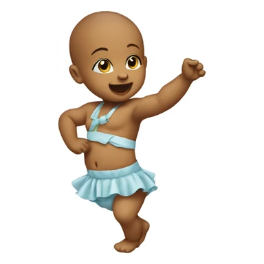 Baby dancing sticker