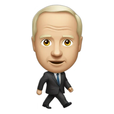 hungry vladimir poutine walking sticker