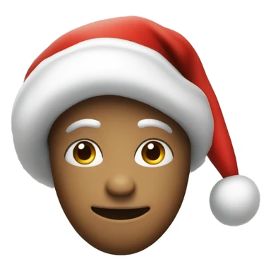 heart with a santa hat sticker