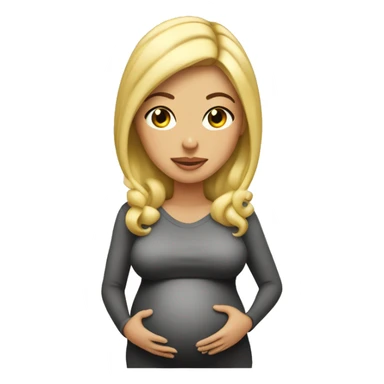 Pregnant blond Ximena sticker