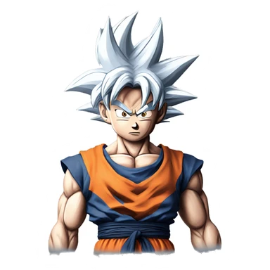 True ultra instinct goku sticker
