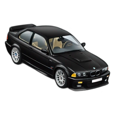 black bmw e36 m3 sticker