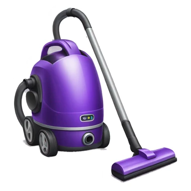 a purple vacuum cleaner sticker