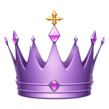 light purple crown sticker