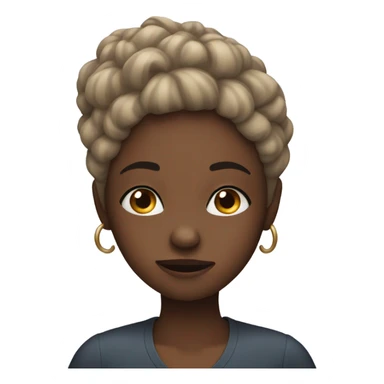 Black girl saying no sticker