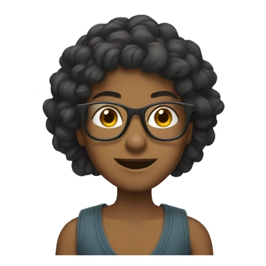 Tahira with glasses sticker