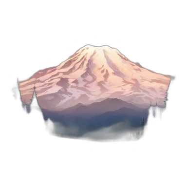 Snowy-mountain-mt-mount-rainier-dawn sticker