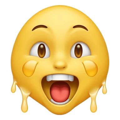 Emoji screaming of laughter sticker