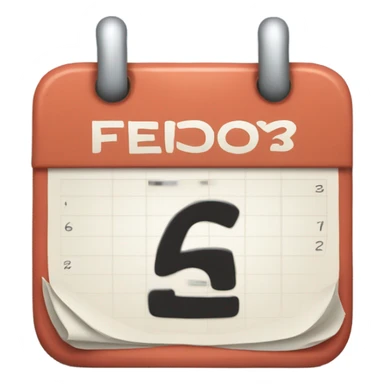 calendar with date FEB 26 written on  sticker