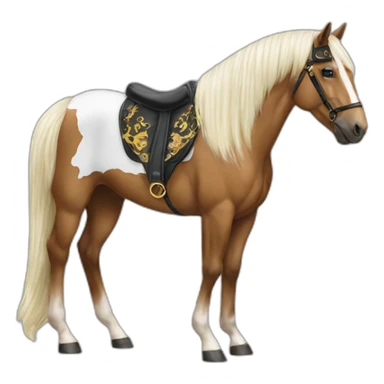 The Horse in the versace coat sticker