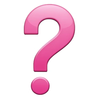 Pink question icon sticker