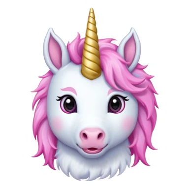 unicorn head, cute, adorable sticker