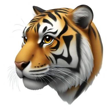Tiger in fog sticker