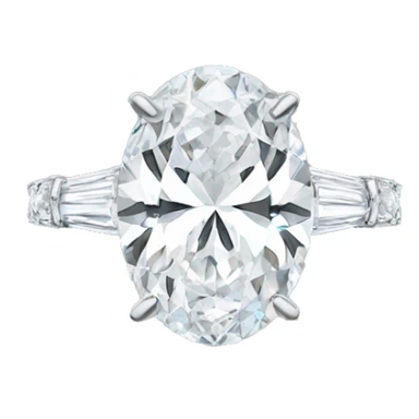 3 carat oval engagement ring sticker