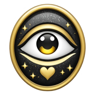 Glitter dark romance sticker