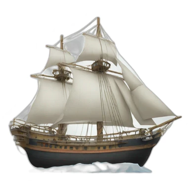 Ship go to the Antarktis  sticker