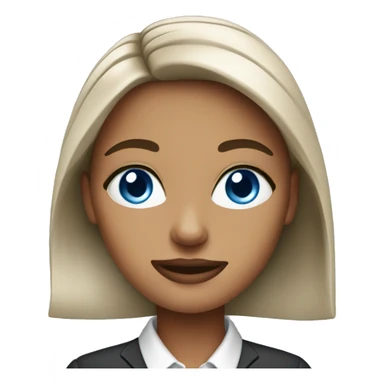 Business woman blue eyes sticker