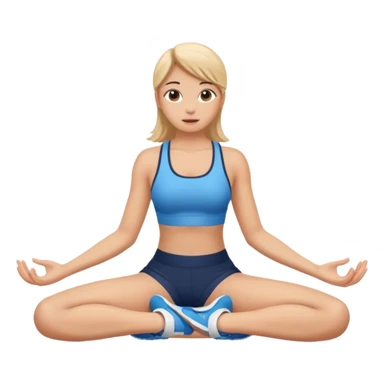 Sport girl do L-sit sticker