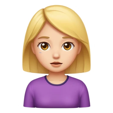 Short tempered girl sticker