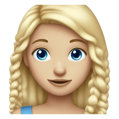 blue-eyed fair-haired girl sticker