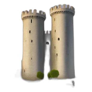 Two towers La Rochelle in harbor  sticker