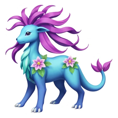 Suicune-Aurorus-Meganium-fusion (full body) sticker