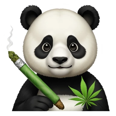 Panda Bajando locura de Marihuana con un video de youtube sticker