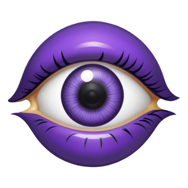 ojo de color morado sticker