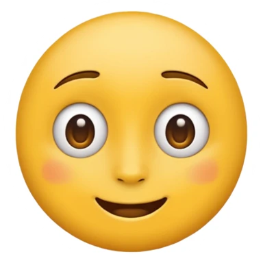 create an emoji of face facing straight forward but looking to the side only with its eyes sticker