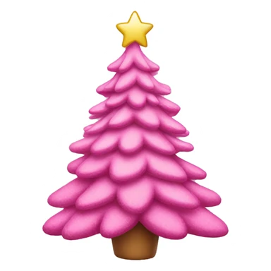 Pink Christmas tree  sticker