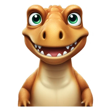 Dinosaur rolling their eyes  sticker