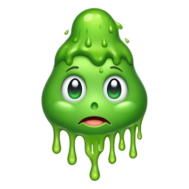 face with slime sticker