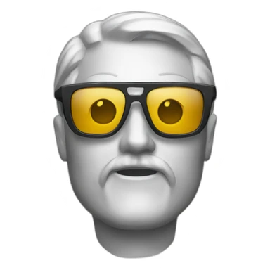 calvo cabron gafas sticker