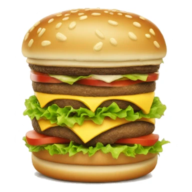 A smiling bigmac sticker