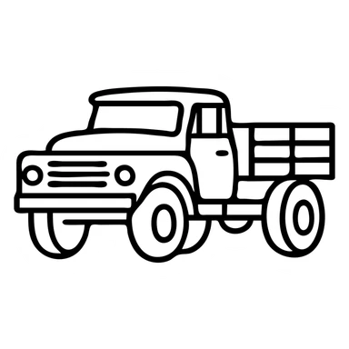 ZIL 130 truck, classic Russian military vehicle with distinctive cabin sticker
