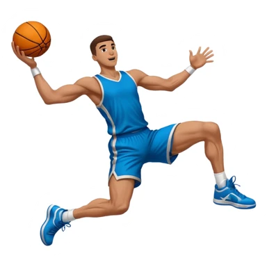 Basketball dunk sticker