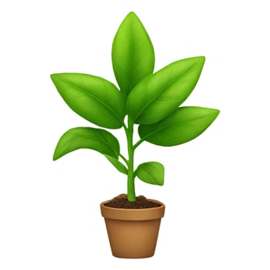 Plant with face  sticker