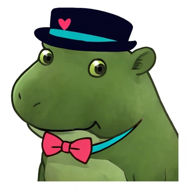 Sad capibara sticker