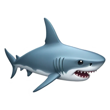 shark with a bow sticker