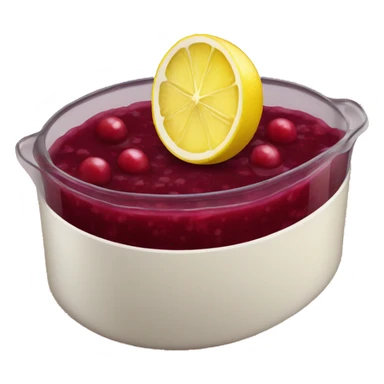 Cranberry sauce with a little lemon  sticker